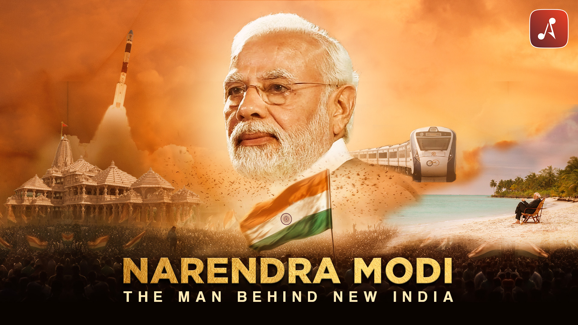 Narendra Modi - The Man Behind New India - 1920X1080